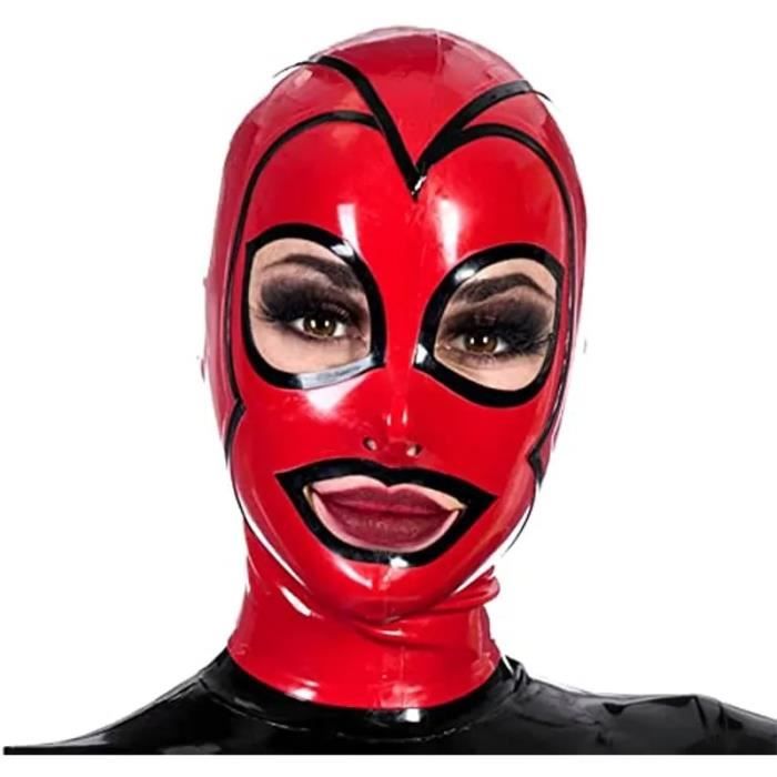 Comme image - XXL - Cagoules en latex pour femmes, Masque en caoutchouc  complet, Rouge fait à la main avec ga - Cdiscount Jeux - Jouets
