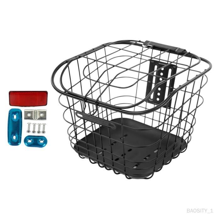 Panier Arrière De Vélo - Chargement Et Porte-animaux - Polyvalent - Noir 42x30.5x24.5cm