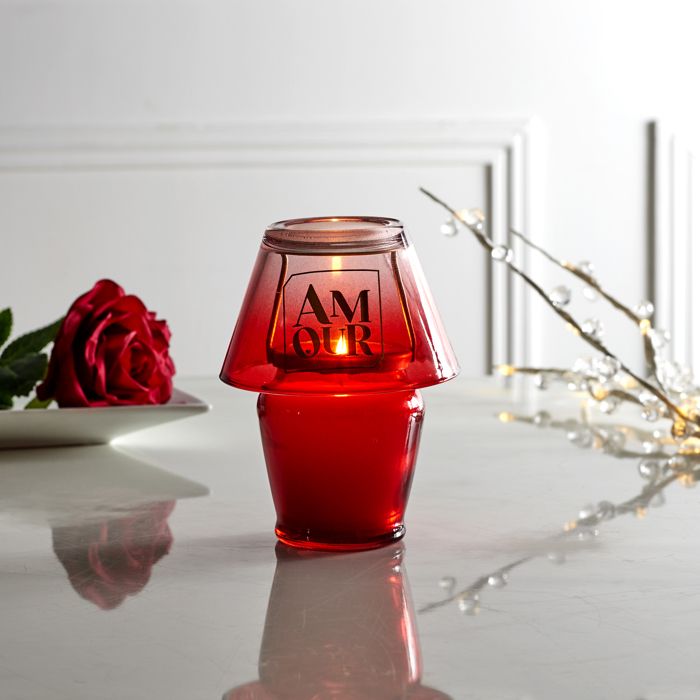 Bougie - The Concept Factory - Parfumée - Lampe Amour - Rouge Bougie - The Concept Factory - Parfumée - Lampe Amour - Rouge