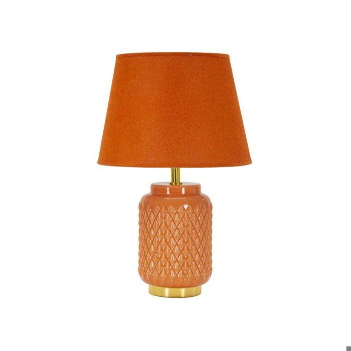 Lampe à poser en céramique Square 28 x 44 cm orange