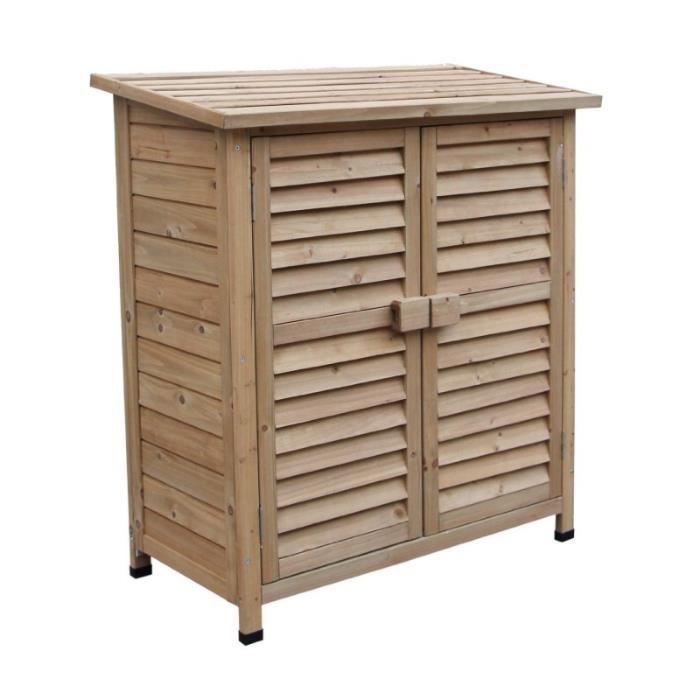 Abri de jardin en bois Armoire meuble cabane Cdiscount Jardin