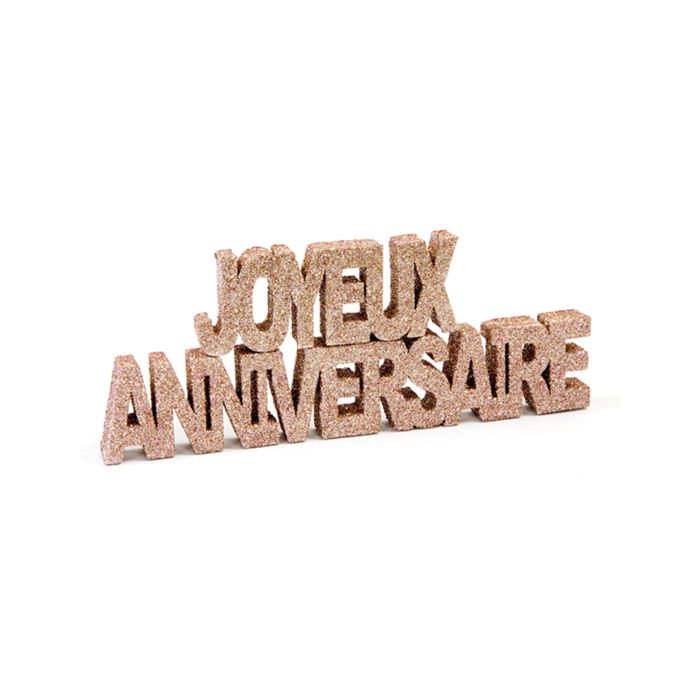 Decoration De Table Joyeux Anniversaire Rose Gold Rose Cdiscount Jeux Jouets