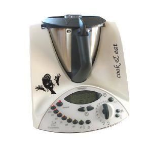 STICKER AUTOCOLLANT DECORATIF BLACK STARS POUR VORWERCK THERMOMIX TM31