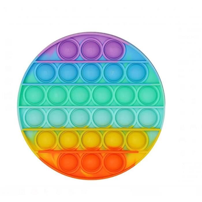 NHPY Fidget Toys Anti Stress, Fidget Toy, Push And Pop Bubble, Sensorielle Jouet, Jouets Anti-Stress, Pop It Fidget Toy, Rainbow Figit Jouet Autisme, Pour Enfants Et Adulte, 3 Pièce