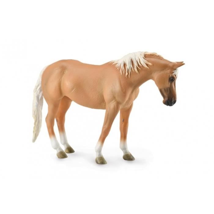 figurine de jeu cheval beige 22 x 15 cm