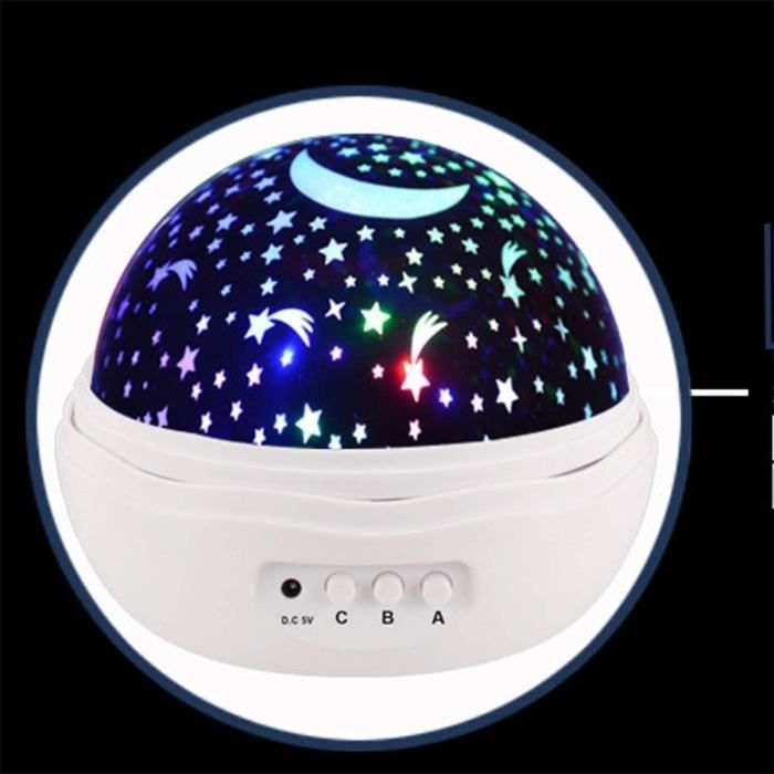 Veilleuse Enfant LED Lampe Projecteur Ciel Etoile 360°Rotation Lampe de Chevet avec 8 Couleurs et Auto Shut-Off Veilleuse Bebe pour Chambre Anniversaire Soirée Noël Veilleuse Enfant LED Lampe Projecteur Ciel Etoile 360°Rotation Lampe de Chevet avec 8 Couleurs et Auto Shut-Off Veilleuse Bebe pour Chambre Anniversaire Soirée Noël
