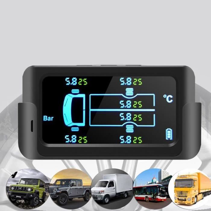 Yctze Moniteur de pression des pneus, système de surveillance de détecteur de pression de pneu de voiture d'alarme USB TPMS avec accessoire automatique de capteur interne pour la navigation Android Yctze Moniteur de pression des pneus, système de surveillance de détecteur de pression de pneu de voiture d'alarme USB TPMS avec accessoire automatique de capteur interne pour la navigation Android