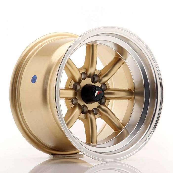 1 jante alu Japan Racing JR19 16x8 ET-20 4x100//114 Gold avec bague 73,1