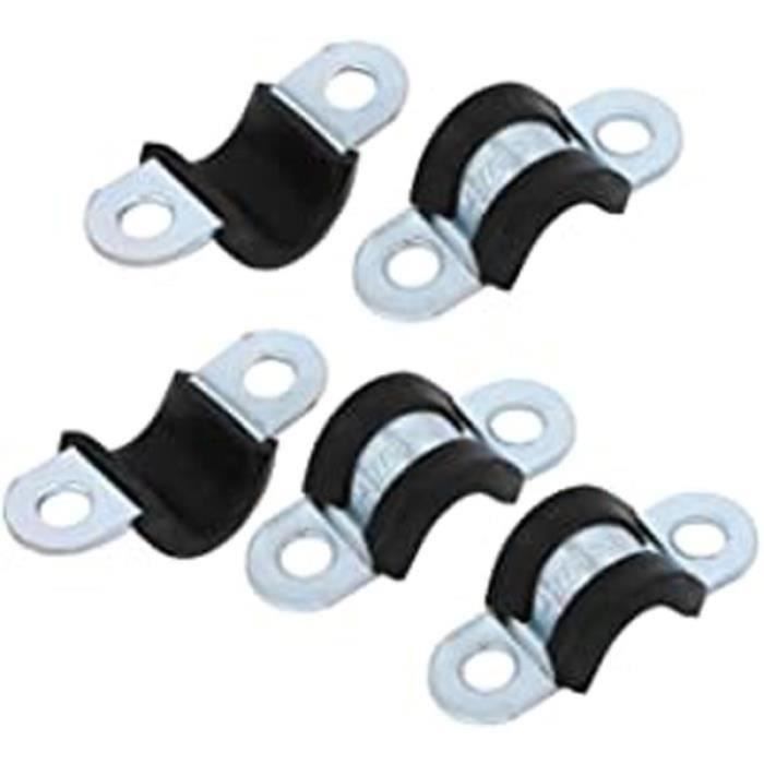 Colliers De Serrage Acier Inox 45mm Avec Insert Caoutchouc - Lot De 5