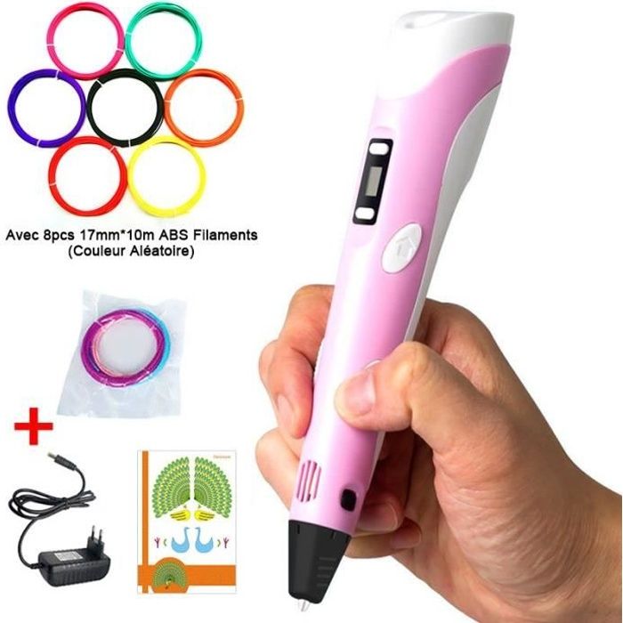 STEELMATES Stylo 3D professionnel pour adultes et enfants, impression 3D  Pen LCD, filament couleur en cadeau, compatible PLA et 66 - Cdiscount  Beaux-Arts et Loisirs créatifs