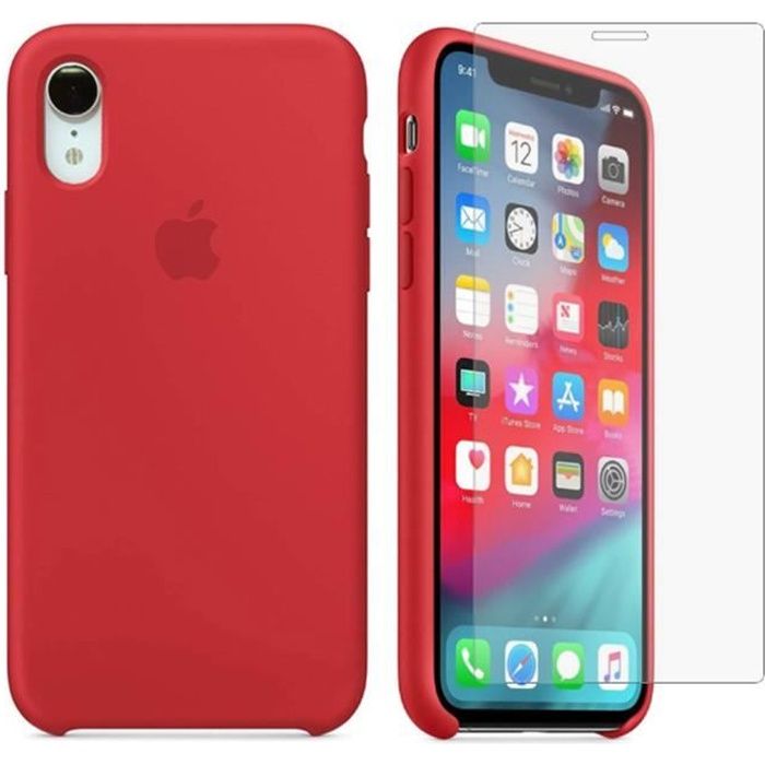 Apple iPhone XR (6.1'') - Coque en silicone Verre