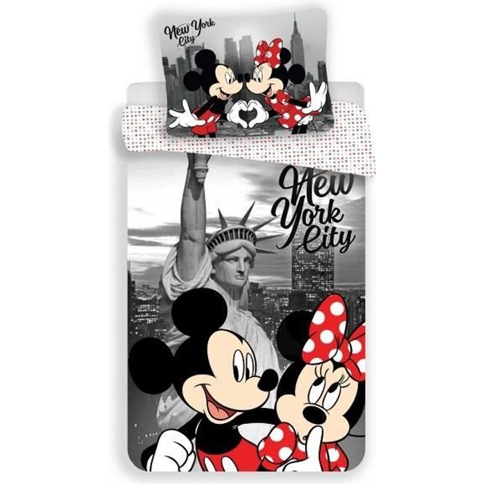 Minnie Et Mickey New York Parure De Lit Enfant Housse De Couette Cdiscount Maison Minnie Et Mickey New York Parure De Lit Enfant Housse De Couette Cdiscount Maison