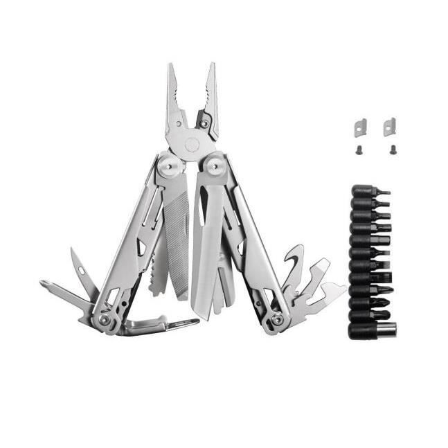 Multitool Pince Pliante Tournevis Couteau Edc Dénudeur Outil