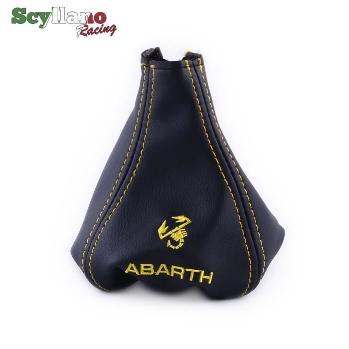 Housses De Siège En Lin Pour Fiat Abarth 500, 595, 695, 124 Spider - Respirantes, Antidérapantes - Noir/Rouge