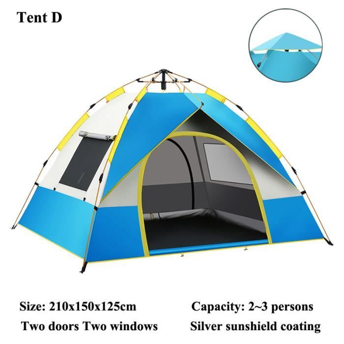 Kryvella Tente Dôme 1 Place – Imperméable Et Anti-UV Pour Camping, Randonnée Et Plage
