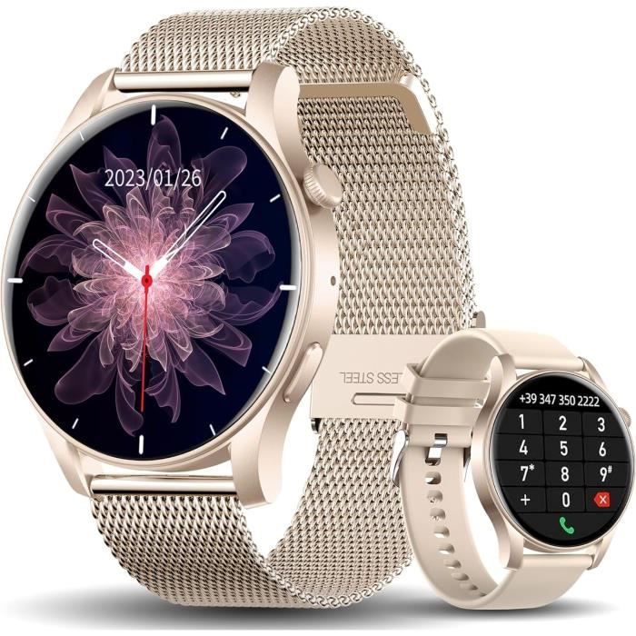 Montre Connectée PENGAGAR Avec Appels Et Notifications Pour IPhone/Android