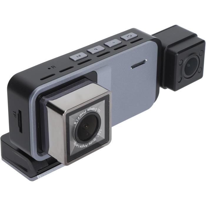 Caméra De Tableau De Bord ORSKEY 3 Canaux - 1080p + 720p - Vision Nocturne Infrarouge - Carte SD Incluse - Compatible Jusqu'à 128 Go