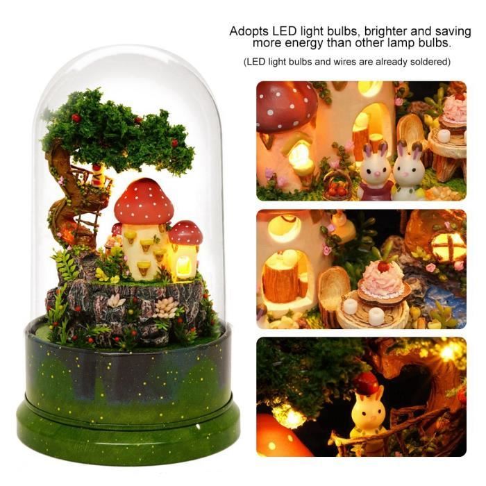 Aatraay Plafonnier LED Miniature Pour Maison De Poupée 1:12 – Métal, Pile CR1632 Incluse, Déco Lumineuse