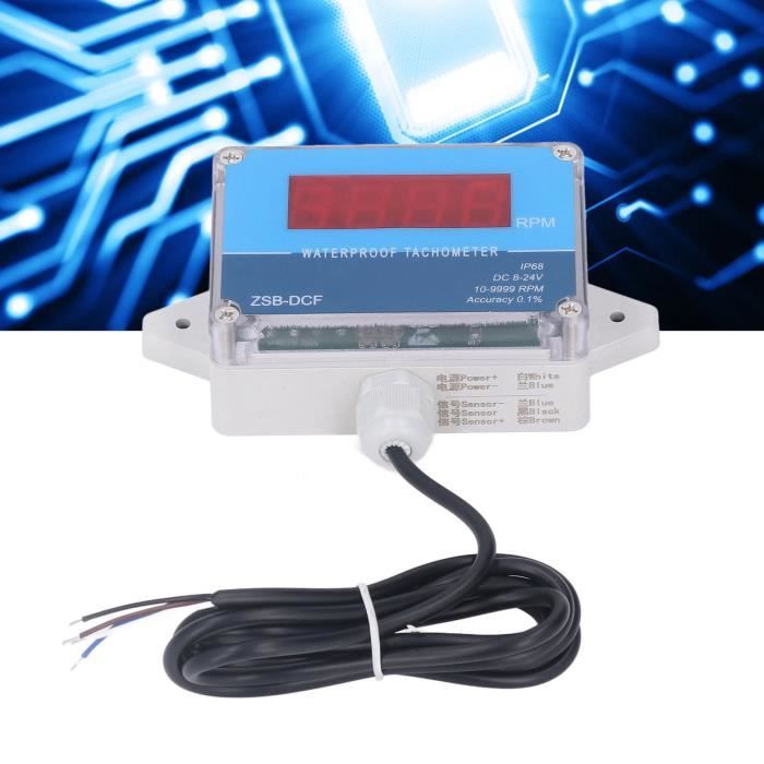 Tachymètre Numérique Portable DT-2234C+ Avec Écran LCD Et Rubans Réfléchissants