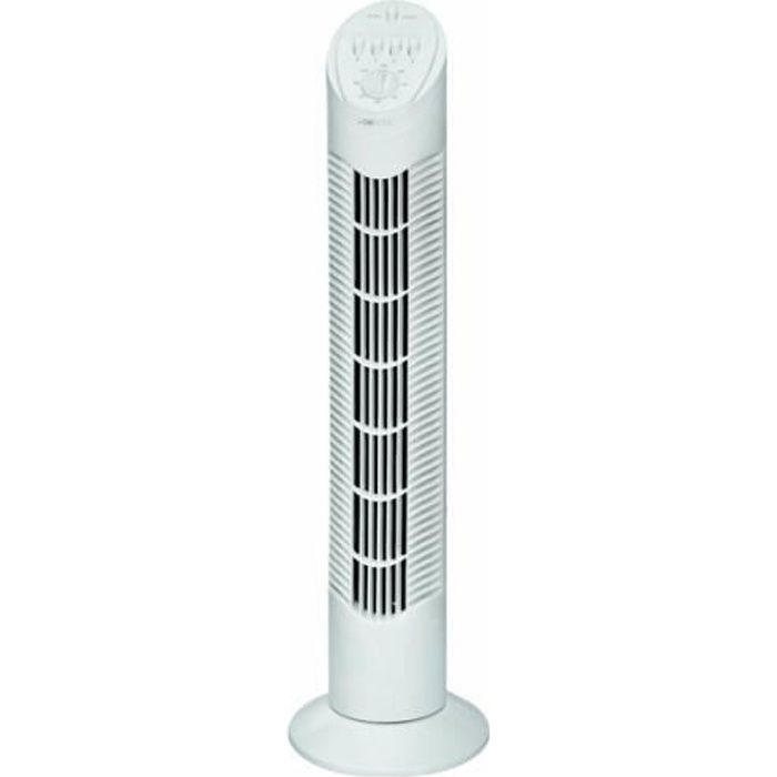 Ventilateur Sur Pied Clatronic VL 3603 S - 40 Cm, Oscillant, 3 Vitesses, Hauteur Réglable - Silencieux Et Stable - Blanc