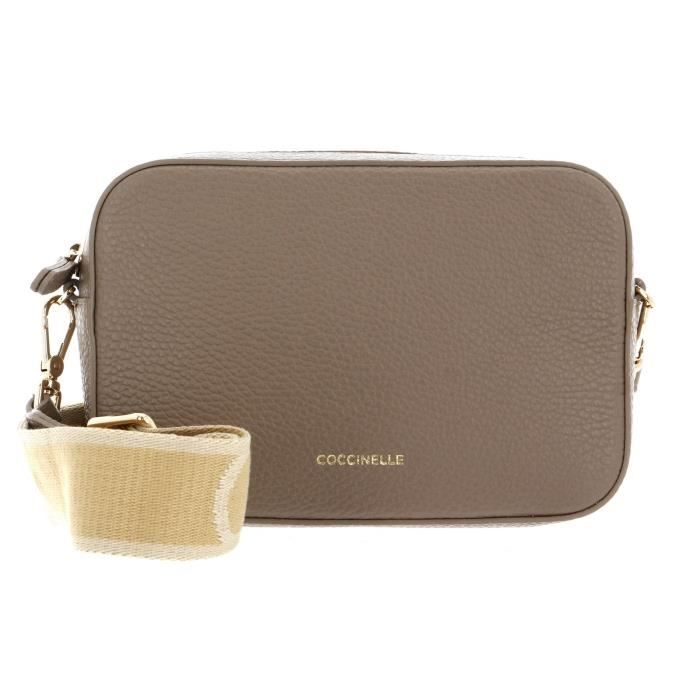 Sac Bandoulière Coccinelle Tebe - Cuir De Vache Rosewood - Taille M - Neuf Avec étiquettes