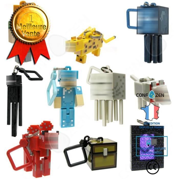 CONFO® Porte-clés Minecraft MC Minecraft Périphérique Épée Choisir Lampe De Mineur Pendentif En Plastique 10 Modèles