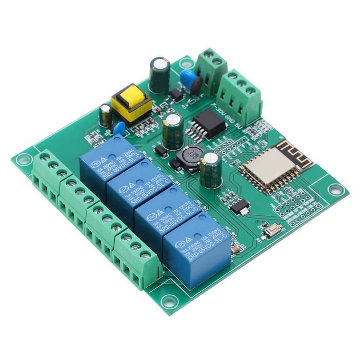 Module Relais WiFi Intelligent 1 Canal Avec Alimentation Type-C (7-32V AC/DC) - Contrôle à Distance