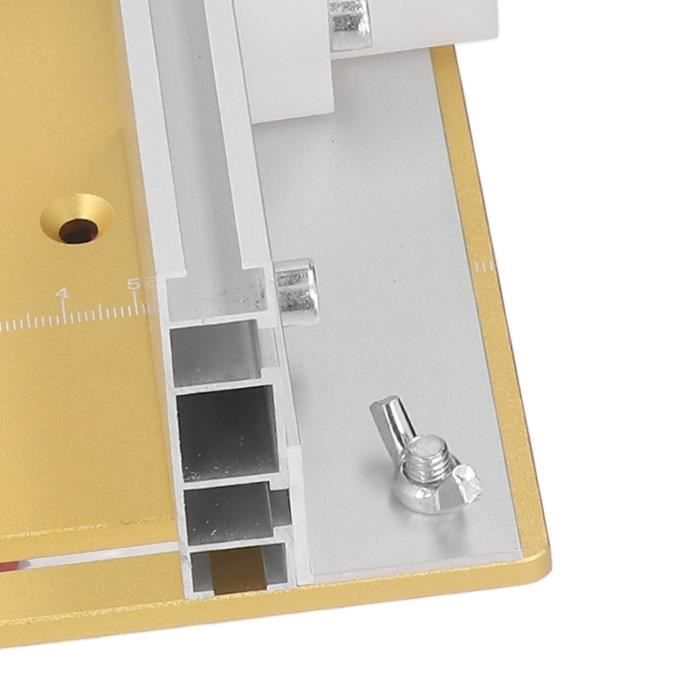 Table De Défonceuse 9"x12" Avec Anneaux D'insertion - 3/8" D'épaisseur - Rayures Mineures (sans Vis)