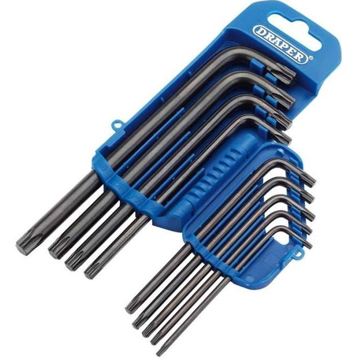 Jeu de 9 clés Torx Draper