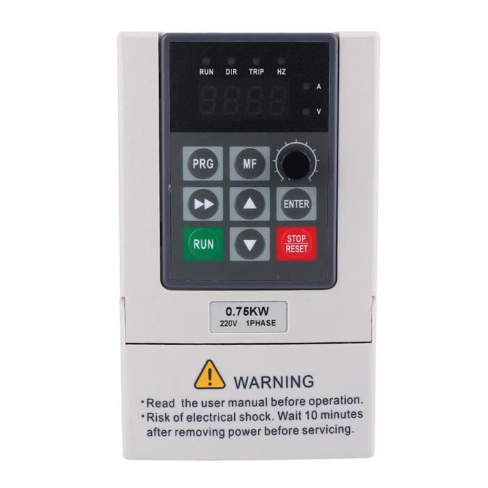 Tosuny Onduleur VFD Monophasé 4kW 220V - Variateur Fréquence Convertisseur Triphasé 220V Moteur