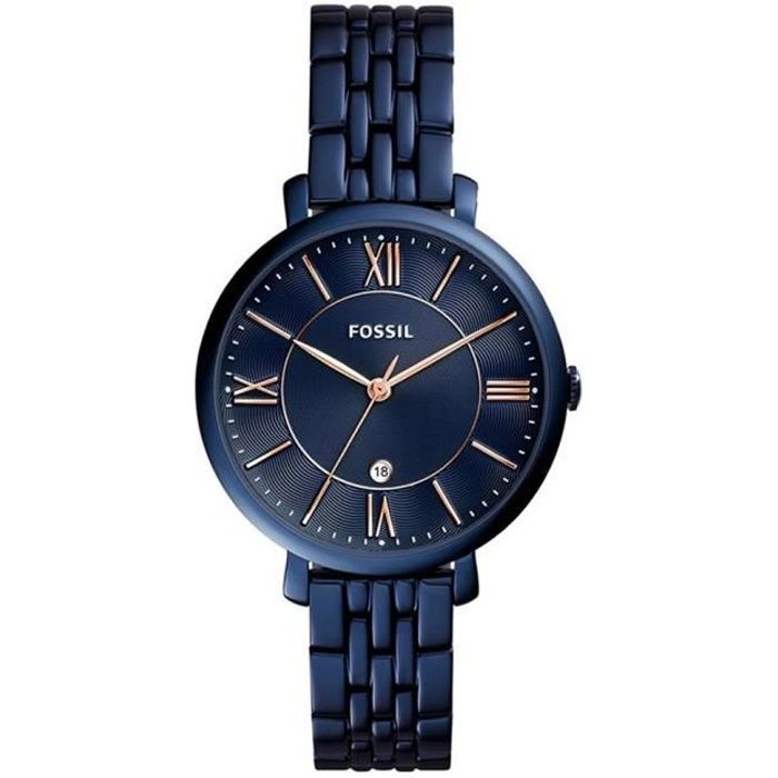 Montre femme online bleu fossil