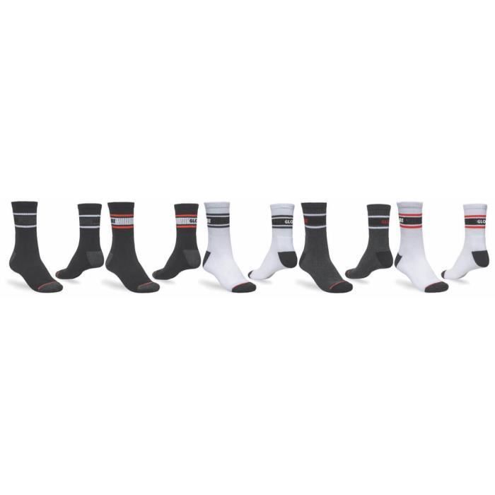 Lot de 5 chaussettes Globe Triple Stripe Crew - assorted - 39/44 5 Lot de 5 chaussettes Globe Triple Stripe Crew - assorted - 39/44 5