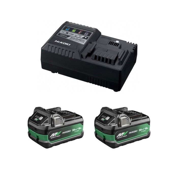 Power Set HIKOKI UC18YSL3WHZ (2 x 50Ah/25Ah + UC18YSL3)