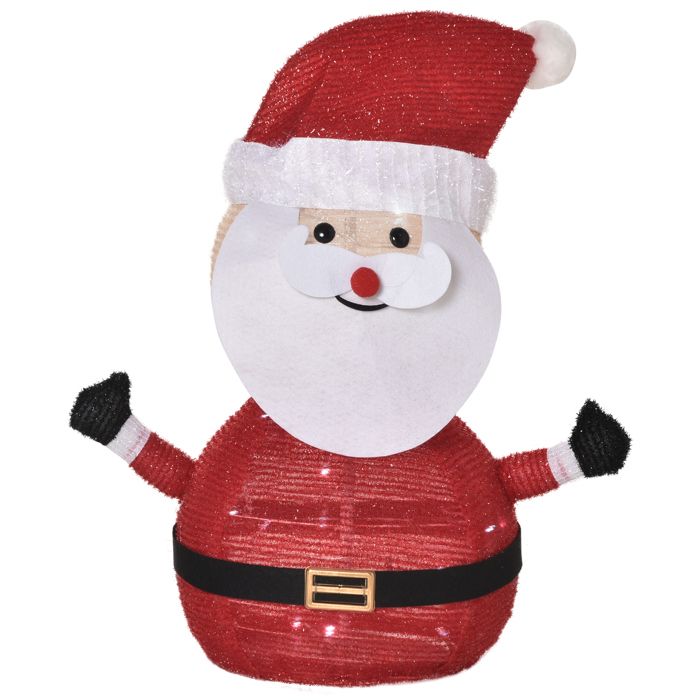 Père Noël Musical Et Lumineux - Décoration De Noël 30 Cm, Avec Lumière Et Musique