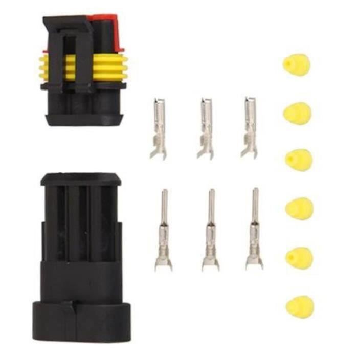 Kit De 708 Connecteurs électriques étanches 1-6 Broches – Pour Voiture, Auto, Bateau
