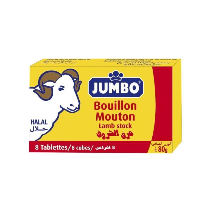 Bouillon saveur mouton halal Jumbo 8x80g Cdiscount Au quotidien