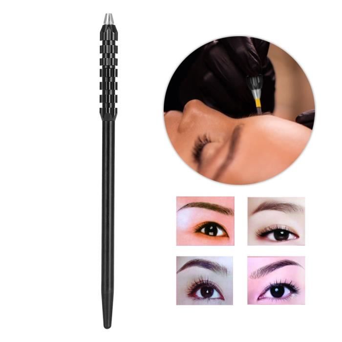 3 Crayons à Sourcils Avec Brosse - Stylo Tatouage Sourcils Et Cache-Sourcil - Neuf En Bois