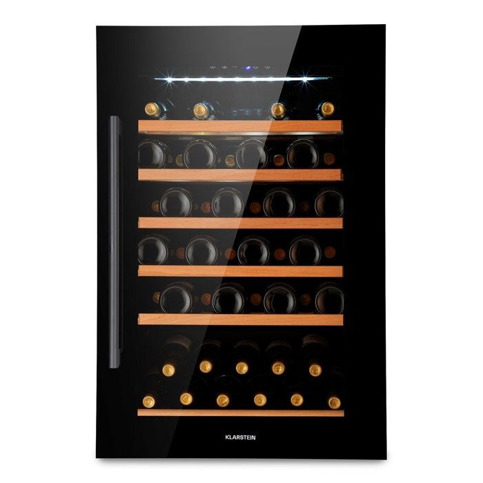 Cave à Vin Encastrable Klarstein Vinsider 52 - Noir - Porte en Verre - 5-22°C - 52 Bouteilles - Klarstein