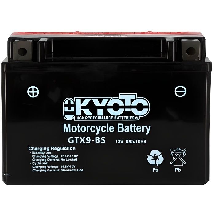 Batterie YTX9-BS - KYOTO - 12V / 8Ah