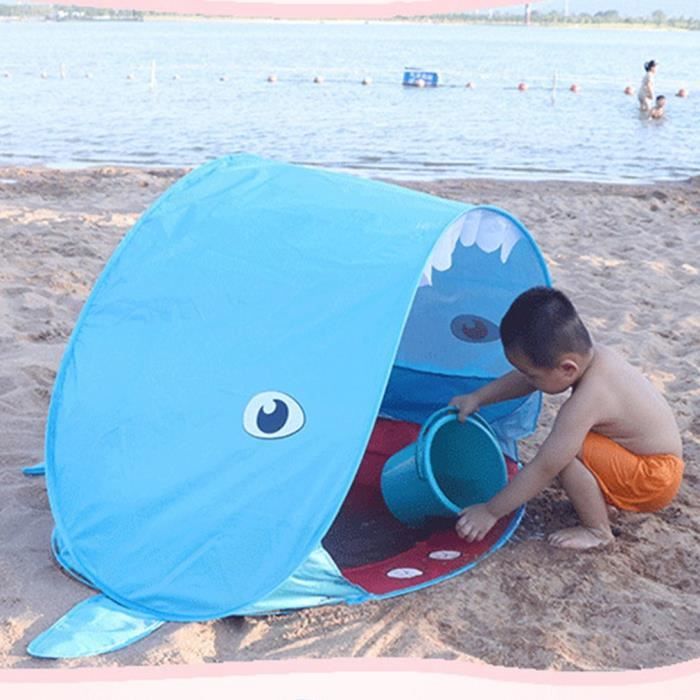 Auvent Dombre De Visage Pour Le Pique Nique De Plage Abri Soleil De Tente De Plage Tente Portative De Parasol De Tete De Plage De Protection Uv Avec Le Sac De Support De Telephone