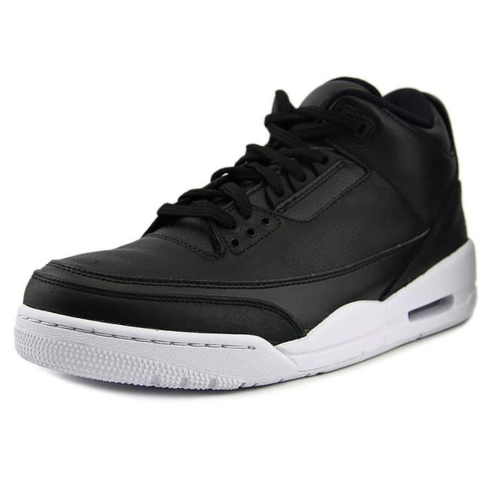 Jordan 3 Retro Hommes Cuir Baskets Noir - Cdiscount Chaussures