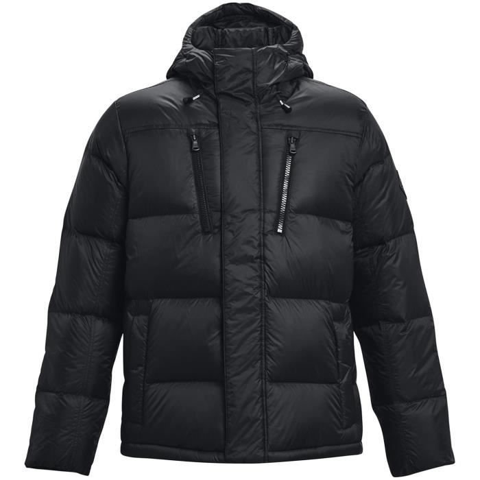 Doudoune a capuche Under Armour Strm pour homme Noir Impermeable et coupe vent Noir Cdiscount Pret a Porter