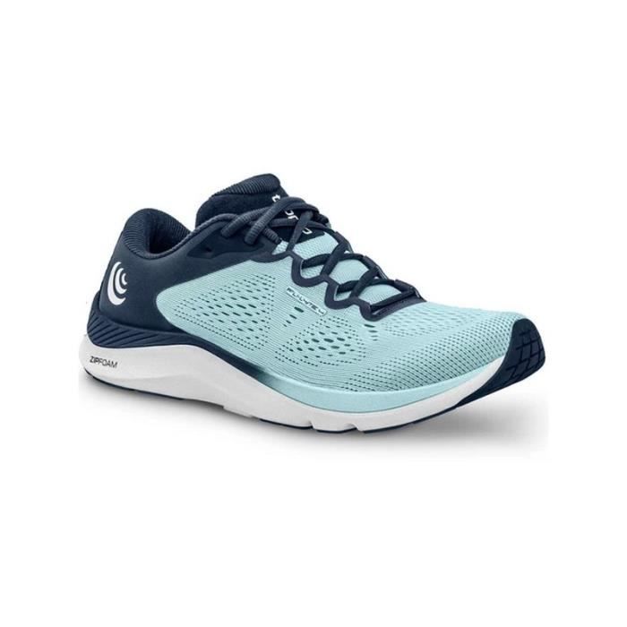 chaussure de running - topo athletic - fli-lyte 4 femme - drop 3 mm - bleu