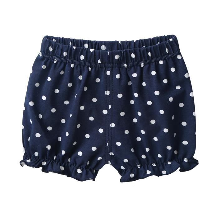 2 Culottes Bloomer Bébé Fille - Dentelle, Nœud, 0-2 Ans