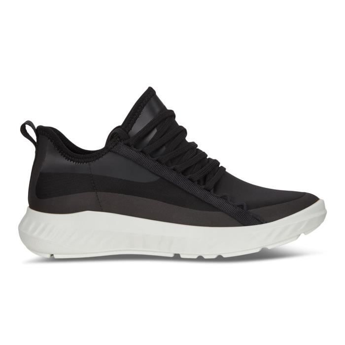 ECCO Baskets À Lacets Femmes - ECCO - St1 Lite - Noir - Textile - Femme
