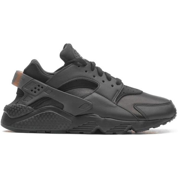 chaussures de running femme nike w air huarache dh4439-001 en cuir noir