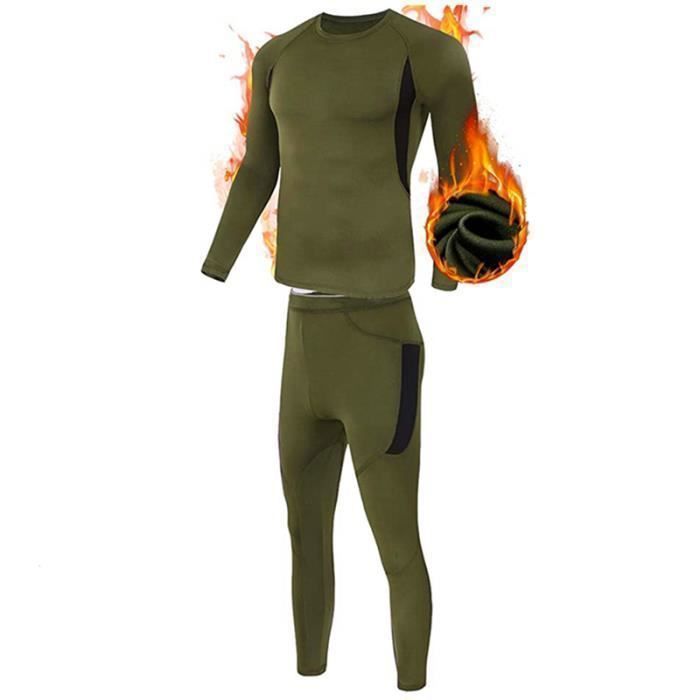 LAPASA M53 Ensemble Thermique Homme – Sous-Vêtements Chaleur & Respirants, Manches Longues + Pantalon, Idéal Sports D’Hiver & Activités Outdoor