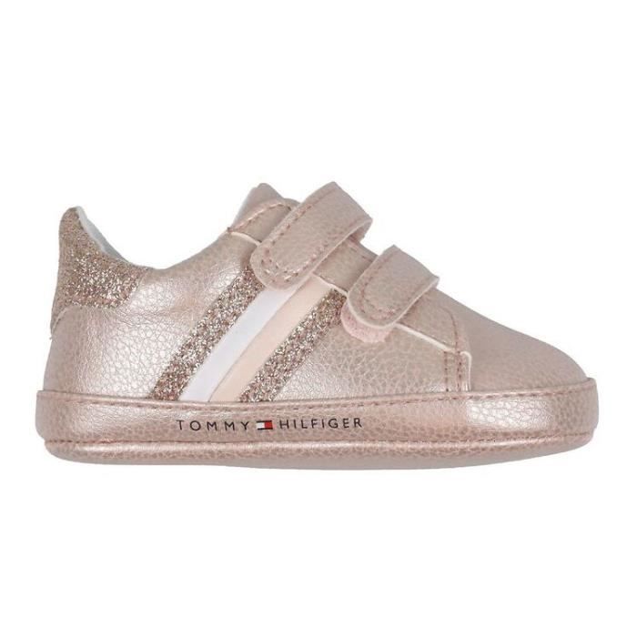 Baskets velcro bébé fille Tommy Hilfiger R - rose gold