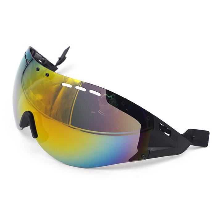 Lunettes De Protection ZLXHDL Compatibles Casque MICH - Visière Airsoft Réglable En PC Transparent Pour Cyclisme Et Plein Air (Noir)