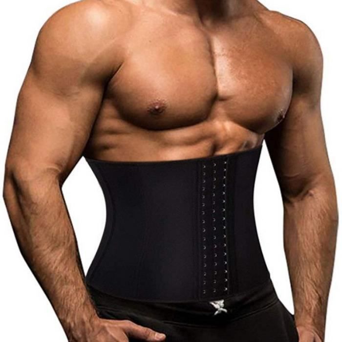 Corset Minceur Homme - Taille M Noir - Ceinture Ventre Body Shaper Pour Sport